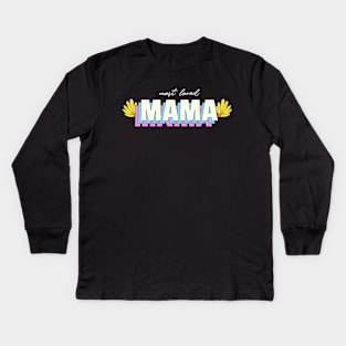 Most Loved Mama Mothers Day Mom Moms Mother I Love My Mom Kids Long Sleeve T-Shirt